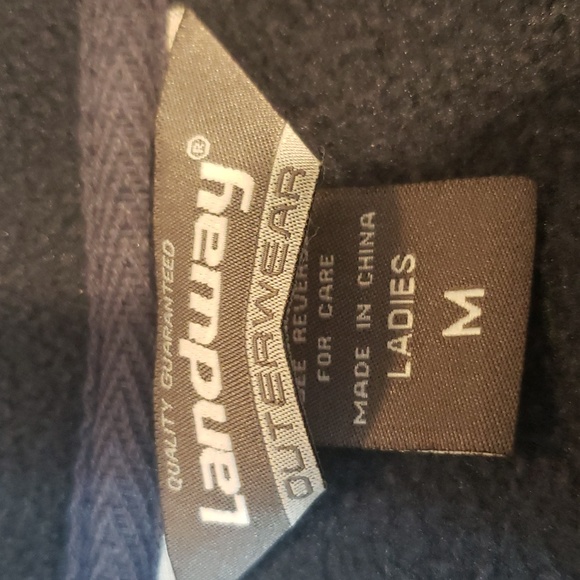 Cheyenne Mountain zoo Landway outerwear Ladies M navy blue fleece - Picture 3 of 4